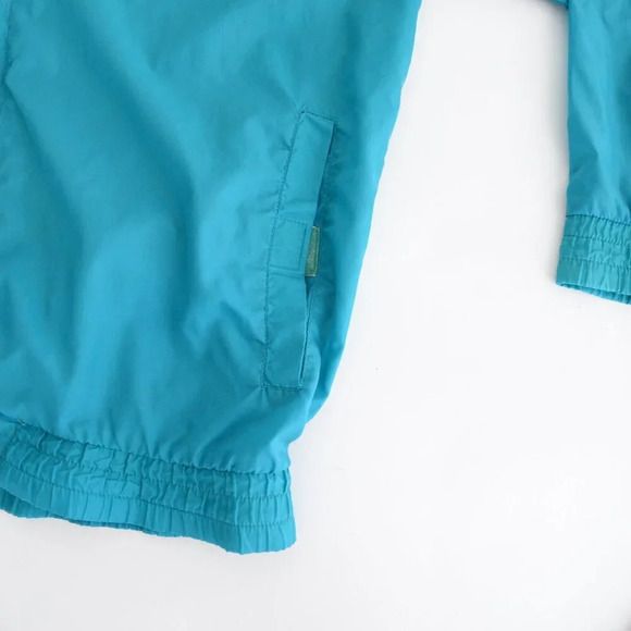Vintage 90'S Great Canadian Rugged Wear Teal In Blue Zip Up Windbreaker Jacket - Picture 7 of 14